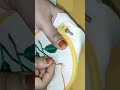 #Trick for very easy flower embroidery design #trending#youtube short #diy#ateeya attractive corner
