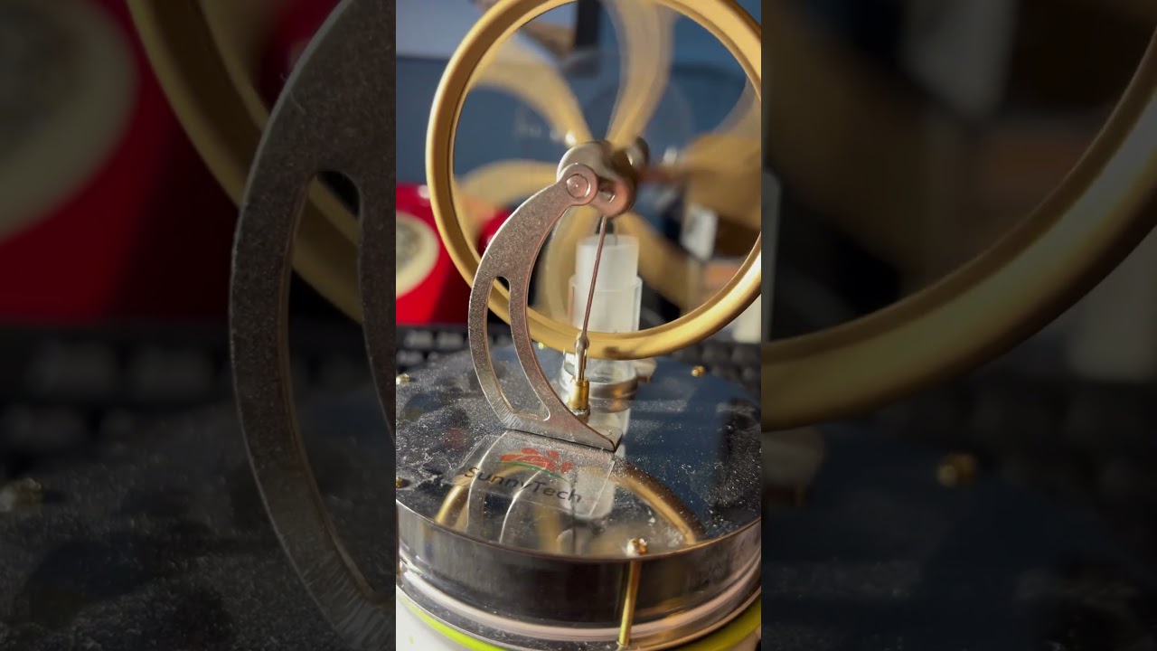 Sunny tech stirling engine running at high speed 