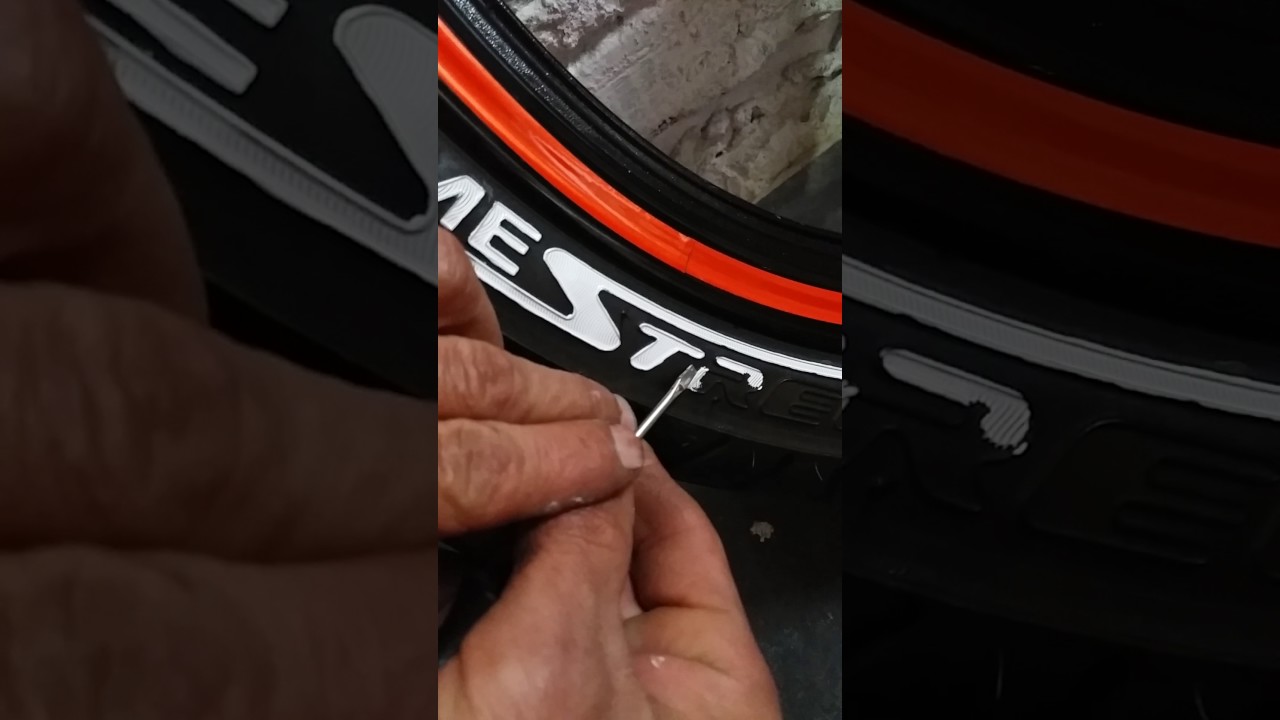 como pintar letras de pneu de moto youtube