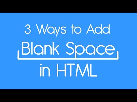 Video: Cum Se Introduce Un Spațiu în Html