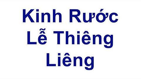 Kinh Rước Lễ Thiêng Liêng