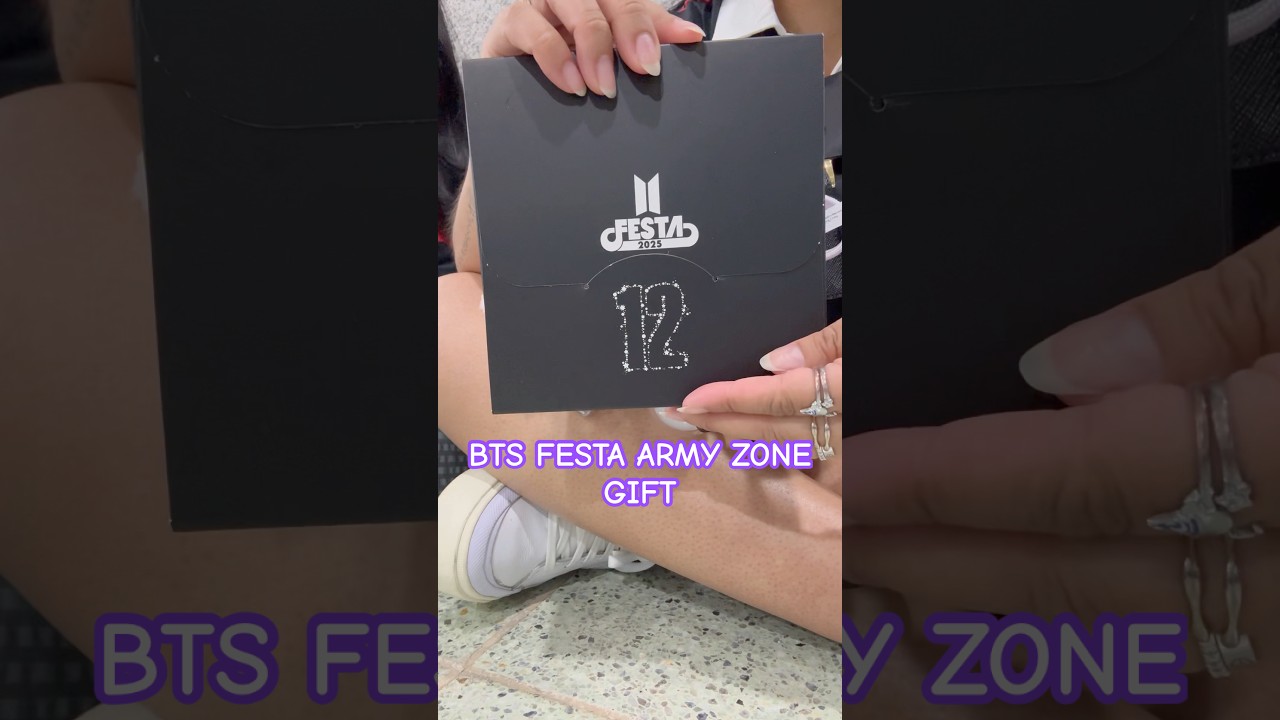 BTS FESTA 2025 ARMY ZONE GIFT 💜 #bts #bangtan #btsfesta #ARMY