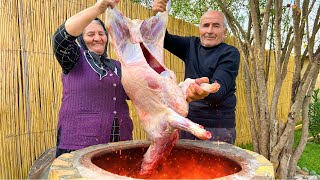 Cooking a Whole Lamb Stuffed with Rice in a Tandoor! Easy and Quick Recipes!