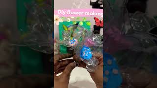 flower🌼#shortfeeds#easy#easycraft#plasticflower#clyart#song#diy#colourpapercraft#drawing#day