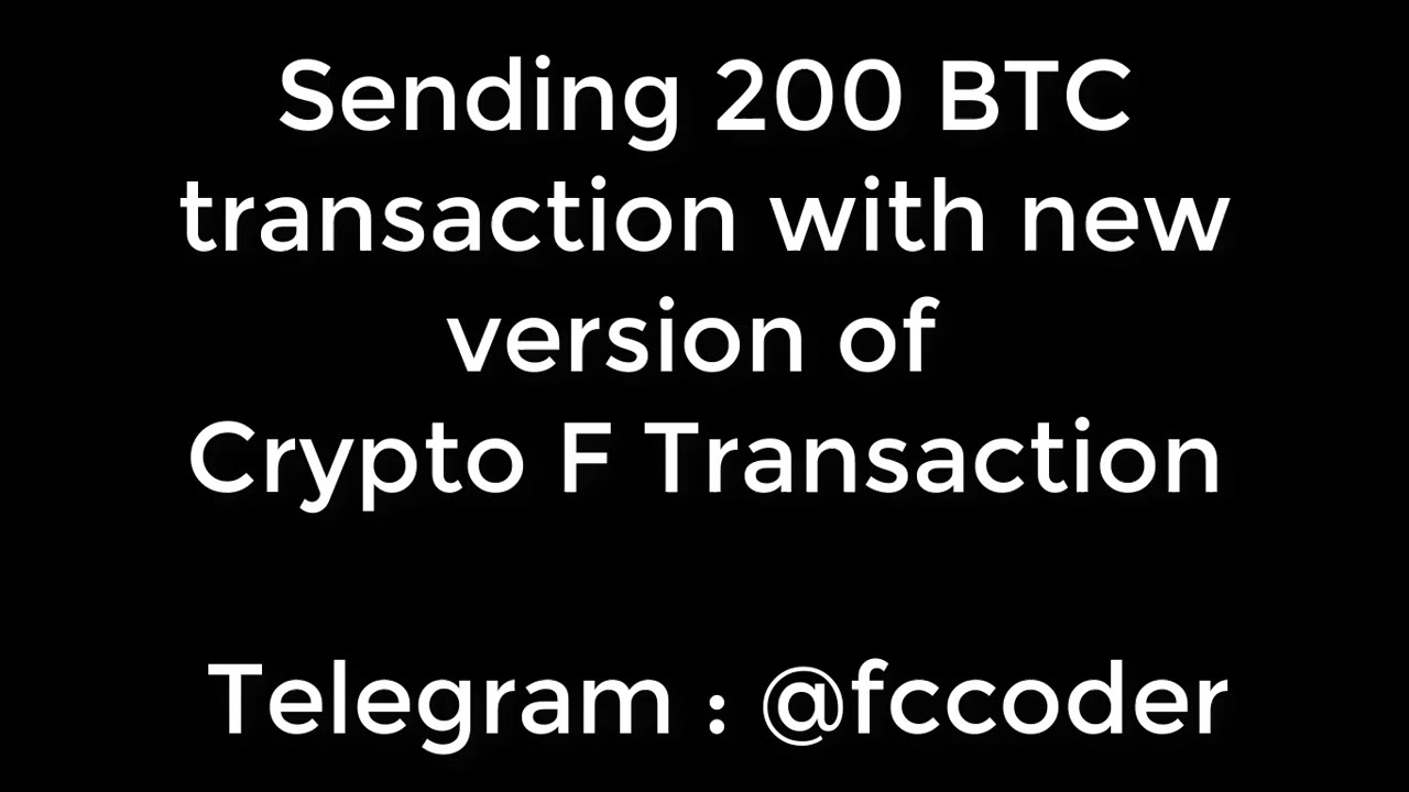 Live demo 200 BTC with Crypto F Transaction Full Version 1.0.52 - YouTube