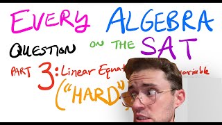 Every 1 var linear equations SAT question (HARD)