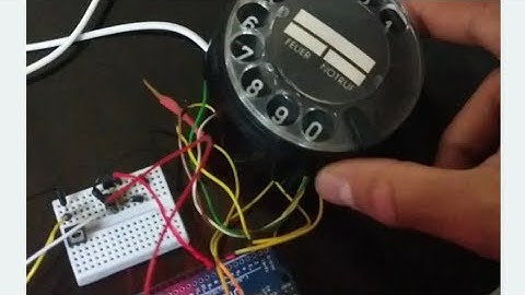 Rotary Dial Disk old phone encoding With Arduino/قرص الهاتف الدوار على الاردوينو
