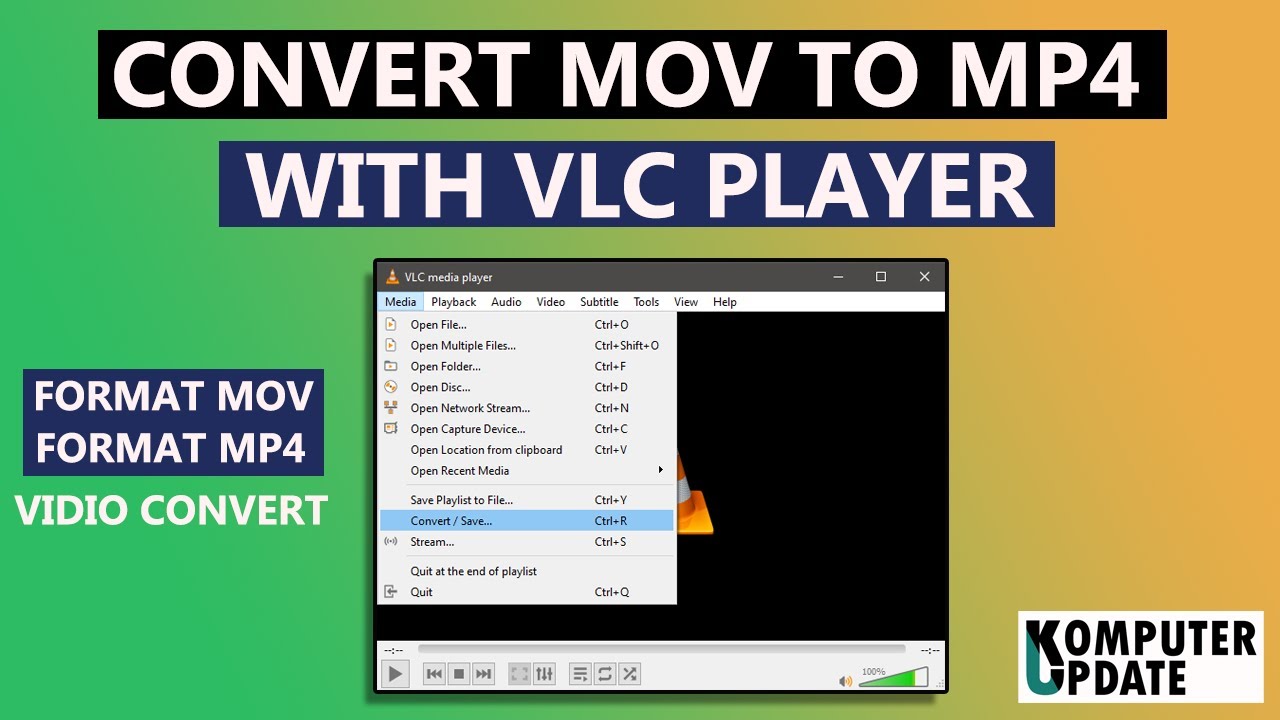 Cara Convert Format MOV ke MP4 .