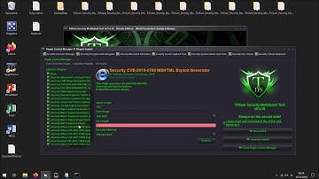 TSMT v6.5.19 - Security CVE-2019-0768 MSHTML Exploit Generator + Alternate Data Stream + PowerShell