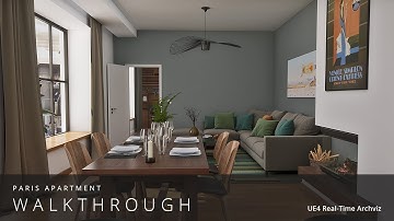 Paris Apartment Walkthrough - UE4 Real-Time Archviz