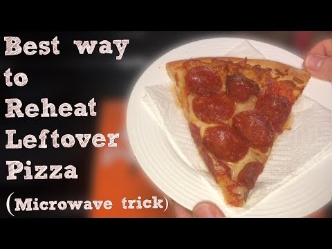 Video: How to reheat pizza in the microwave