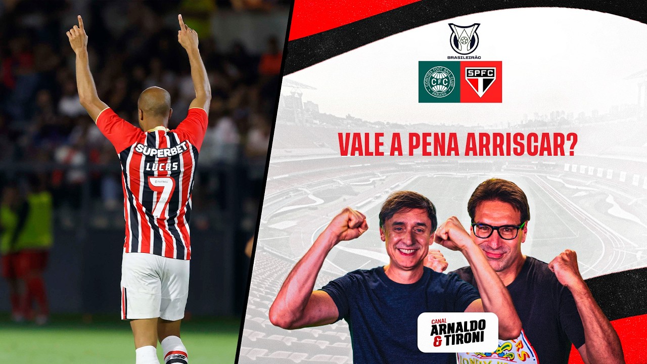 COM LUCAS NO ELENCO, SÃO PAULO DEVE POUPAR ALGUNS TITULARES CONTRA O CORITIBA