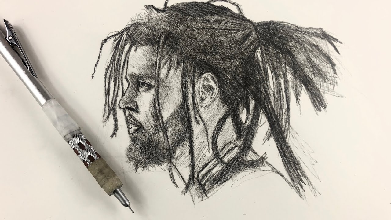 Jermaine Lamarr Cole Jcole Drawing by José Agube  Artmajeur