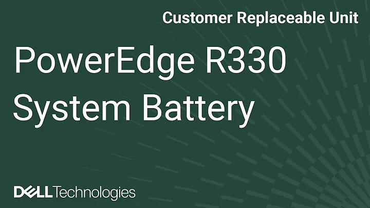 PowerEdge R330: Remove/Install System Battery