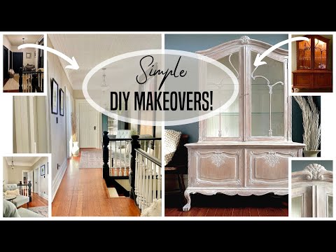 Διακόσμηση σπιτιού DIY: Extreme Hallway Makeover, Wall Art Ideas & Whitewash Furniture | ASMR DIY