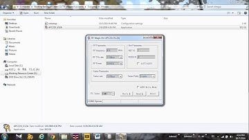 how to set parameters for APC 220 43 with RF magic