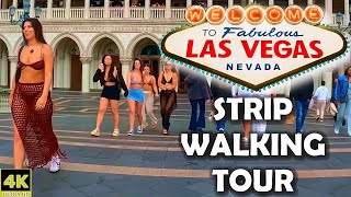 4K Las Vegas Strip Walking Tour | Venetian & LINQ Promenade | #subscribe #thankyou