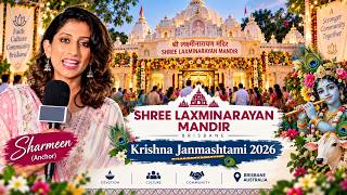 Krishna Janmashtami 2026 at Shree Laxminarayan Mandir Brisbane | Celebration & Interviews | Indoz TV
