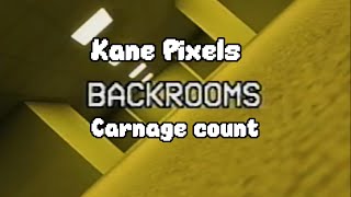 Kane Pixels Backrooms franchise: Carnage count (Outdated)