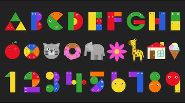 ABC Song & Number Song with Shapes! | Learn Alphabet and Numbers | Fun Educational Video for Kids