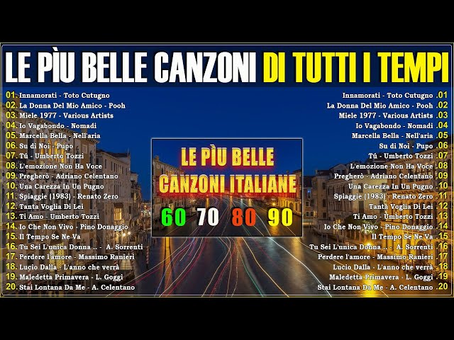 Le più Belle Canzoni Italiane di Sempre | Musica Italiana anni 60 70 80 90 Playlist | Italian Music class=