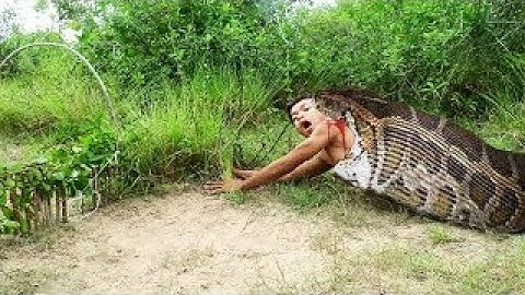 The First Primitive Snake Trap Works 100% Made From PVC Pipe Primitive Technology