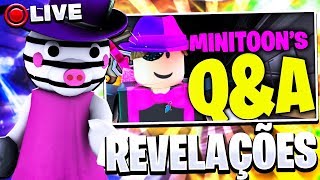 PIGGY 2 SERÁ REVELADO HOJE? (Q&A Minitoon) | ROBLOX PIGGY LIVE 