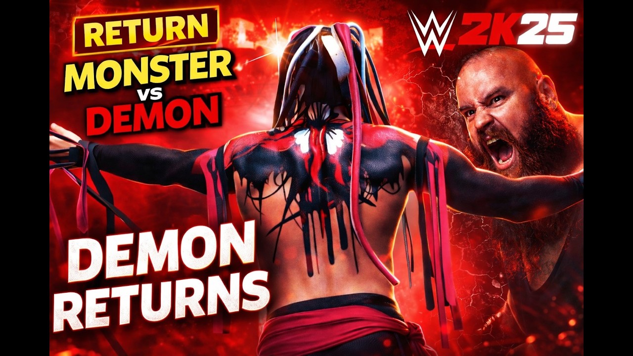THE DEMON RETURNS! Demon Finn Balor vs Braun Strowman – Brutal Rivalry Begins | WWE 2K25