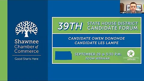 2020 Candidate Forum - Kansas House of Representatives, District 39