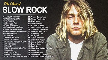 Slow Rock 80S 90S - Guns & Roses, Bon Jovi, Def Leppard, Aerosmith, White Lion | NON-STOP PLAYLIST