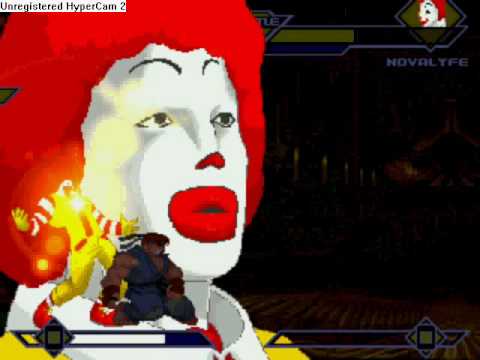 MUGEN: Evil Ryu (Eu) vs. Ronald McDonald