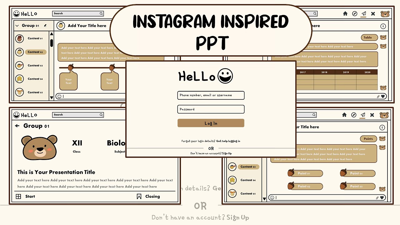 เท ม เพจ เพา เวอร์ พ อย  New Update  POWERPOINT TEMPLATE || INSTAGRAM INSPIRED POWER POINT TEMPLATE || FREE TEMPLATE || 2021