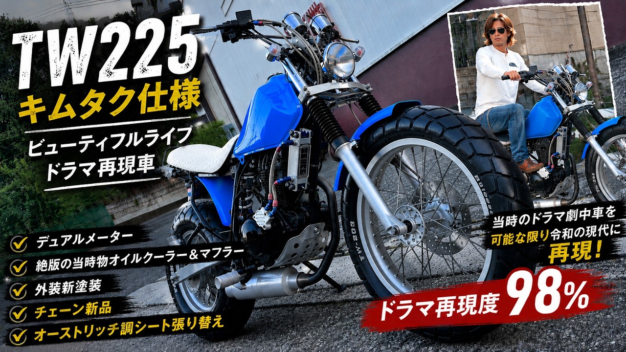 TW225E キムタク仕様 ビューティフルライフ ドラマ再現車 デュアル