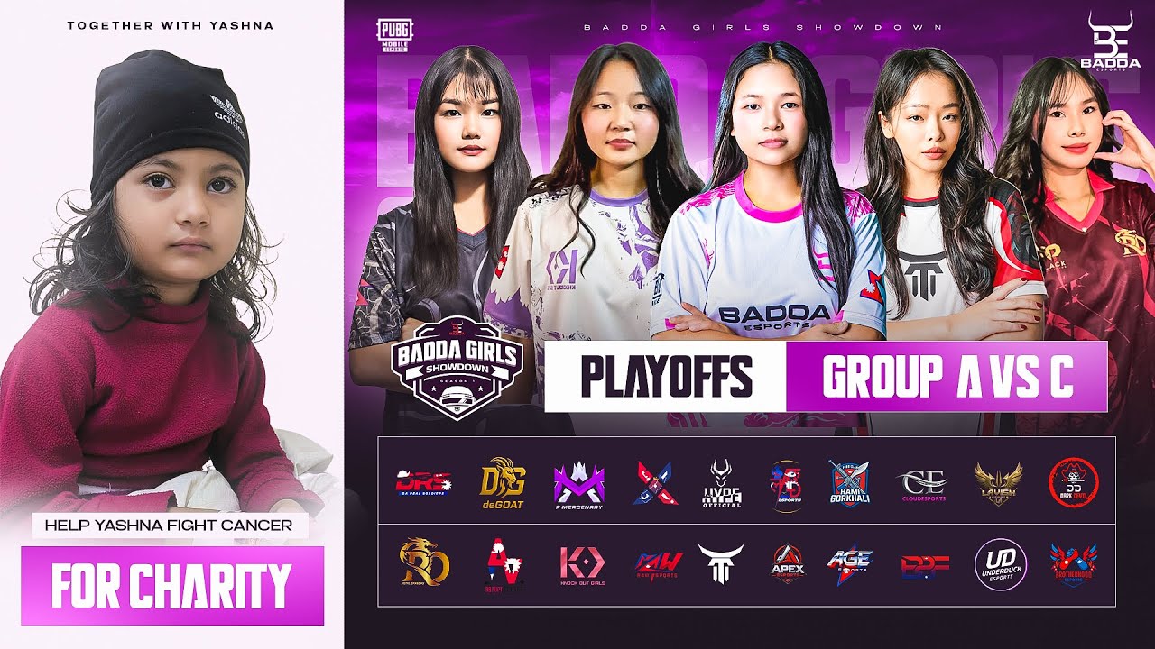 P[NP] BADDA GIRLS SHOWDOWN S-1 | PLAYOFFS GROUP C VS A |DAY 3/3 | FT- 