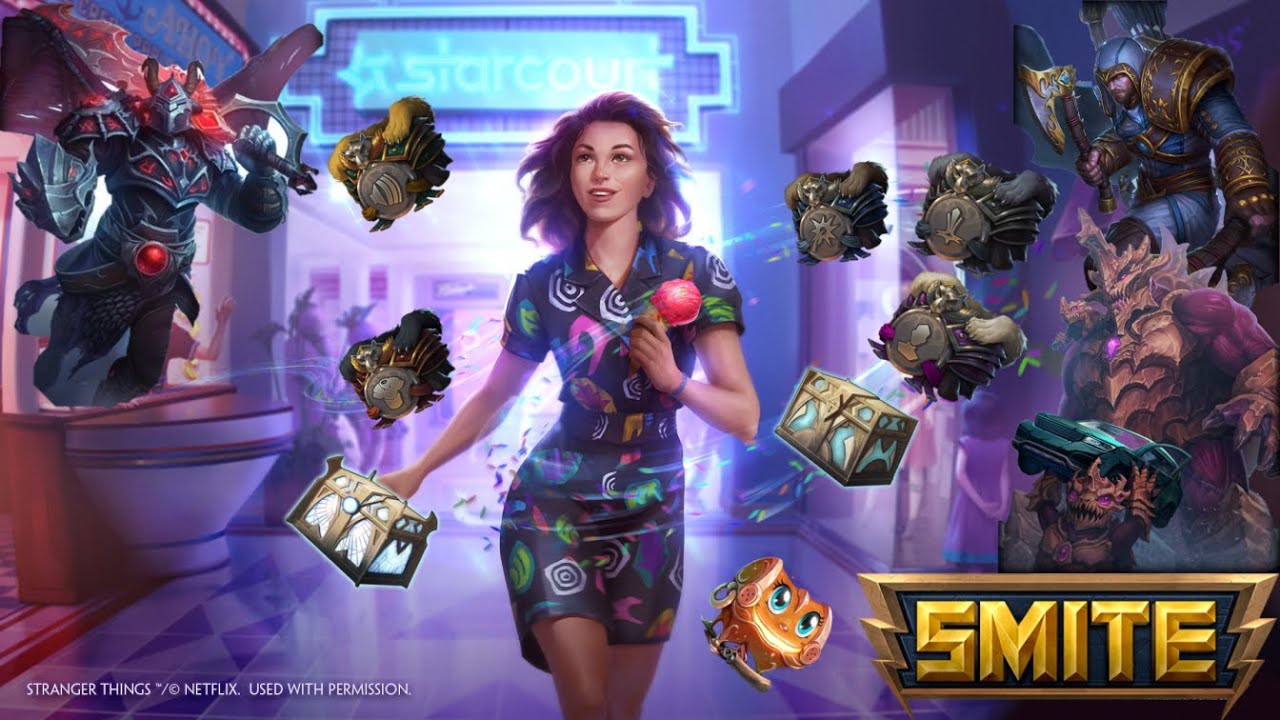 SMITE CHEST OPENING! STRANGER THINGS BATTLE PASS!