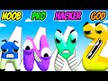 Alphabet Epic Rush - NOOB vs PRO vs HACKER vs GOD