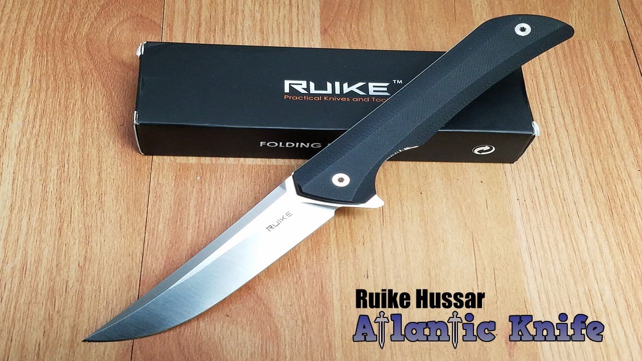 RUIKE HUSSAR P121 LINERLOCK BLACK G10 14C28N STAINLESS SATIN FOLDING KNIFE P121B