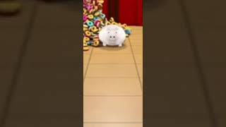 Low Quality Cat Running From Oversized Cereal Emotional