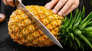 Cut a Pineapple the Easy Way! No Digging Out the Eyes, No Waste! | Top DIY Wealth