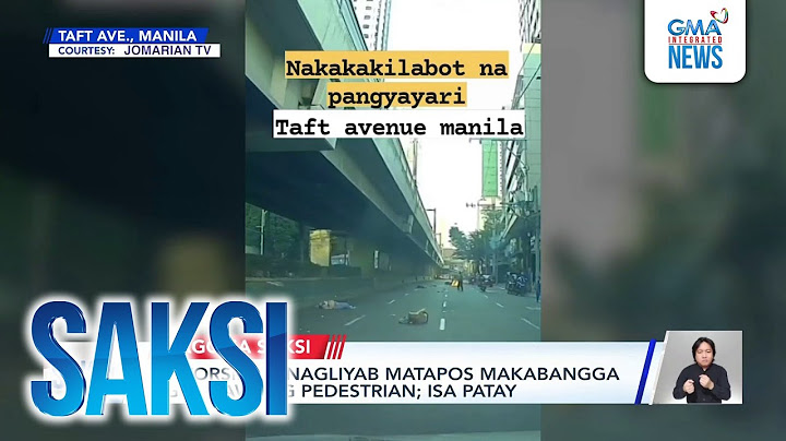 Motorsiklo, nagliyab matapos makabangga ng dalawang pedestrian; isa patay | Saksi