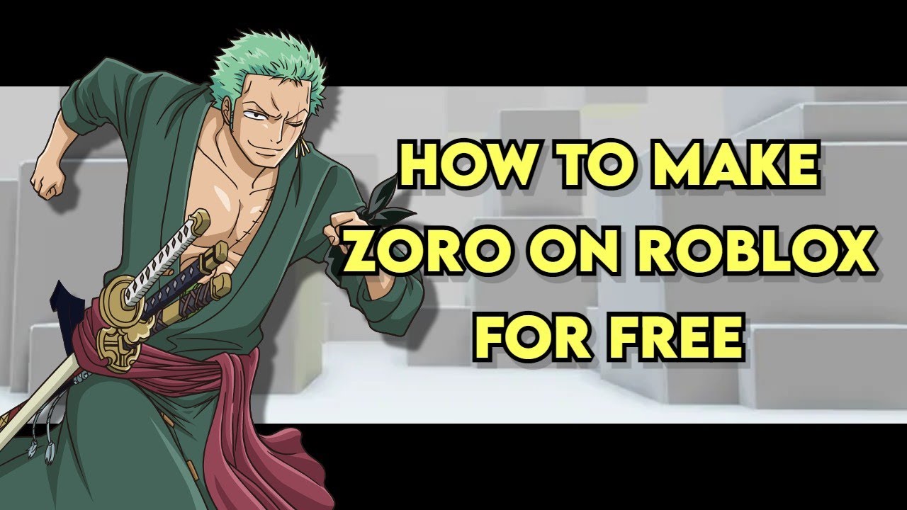 How to make Roronoa Zoro from One Piece in Roblox! (Loguetown and