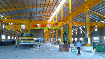 Video Lắp đặt  cầu trục dầm đơn và dầm đôi 3 tấn đến 20 tấn Cơ Khí Lâm Hoàng Nam Long An