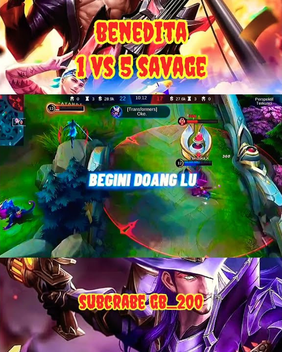 #benedetta #tiktok 1 vs 5 #savage #gameplay #mlbb #shorts #2021