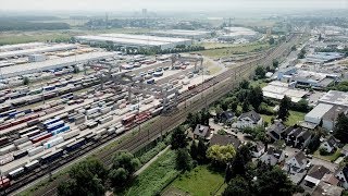 TTR238 German Railways filmed from the air part 6 Cologne freight