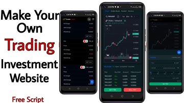 Make Your Own Trading Investment Website Like Binance || Trading Website Free Script Download Link
