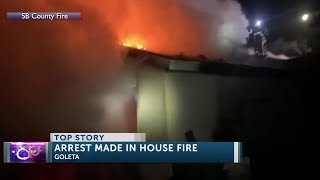 Man arrested on suspicion of lighting Goleta house on fire