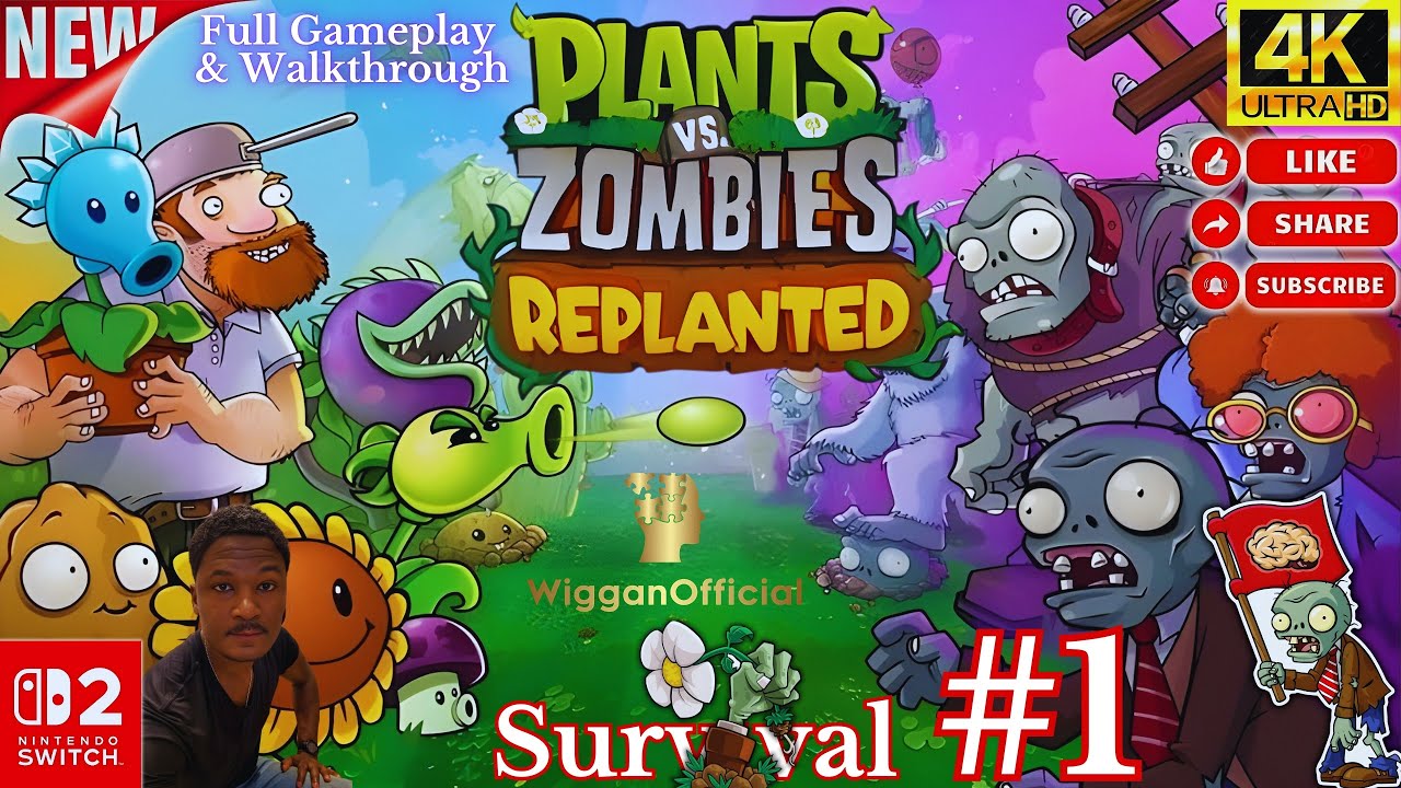 Plants vs Zombies: Replanted | Full Gameplay + Commentary with Wiggan