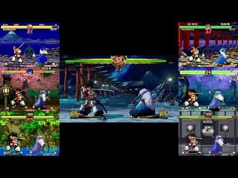 [サムライスピリッツ] ヒットストップ？のけぞり時間？を映像で比較