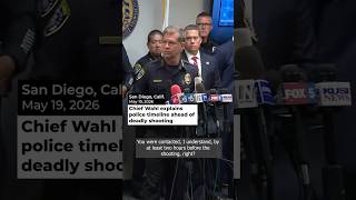 Chief Wahl explains police timeline ahead of deadly shooting #shorts
