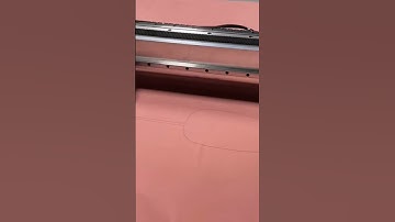 fabric clothes cutting by oscillating knife cutting machine.  +8615553103090 WhatsApp/wechat